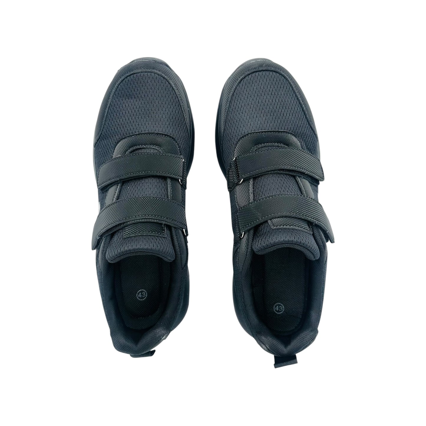 Angel Shopping Men's Athletic Sneakers with Velcro Black