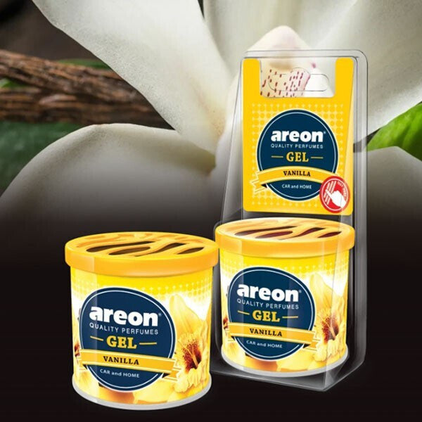 Areon Car Console/Dashboard Air Freshener Gel Vanilla 80gr