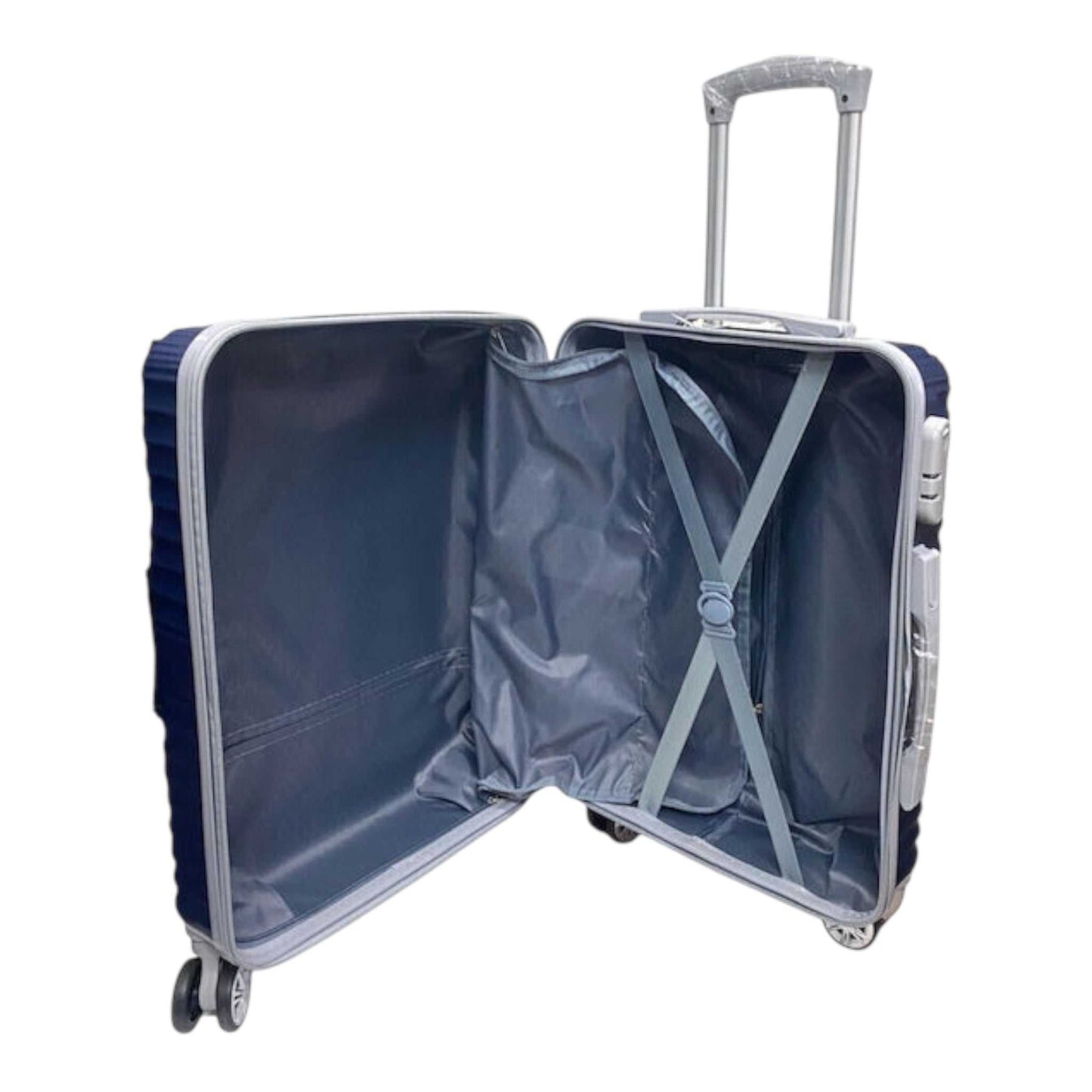 Ormi Μεσαία Βαλίτσα Ταξιδίου Σκληρή με 4 Ρόδες Ύψους 67εκ. ESH-L12 Μπλε