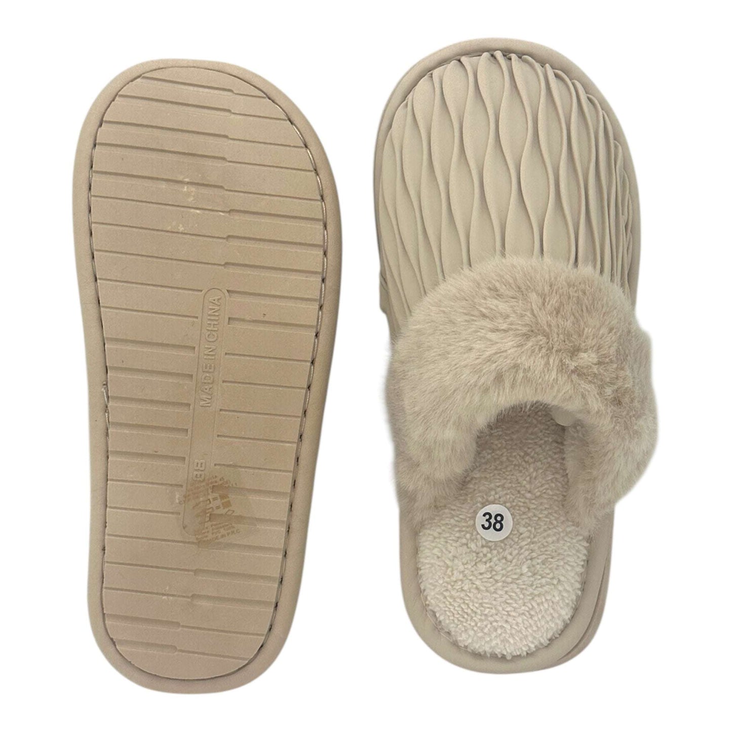 Angel Shopping Γυναικείες Παντόφλες Σπιτιού Γκρί