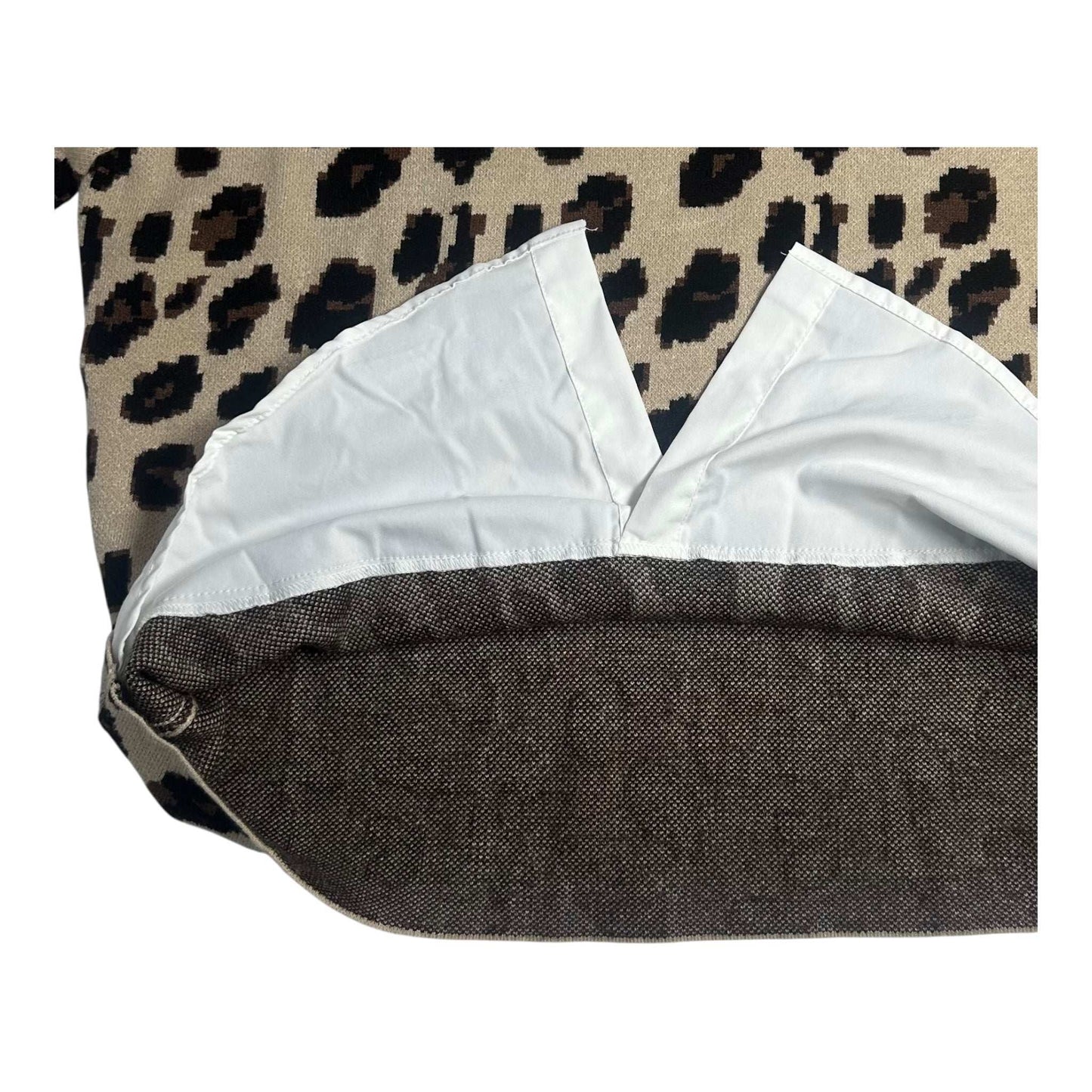 Angel Shopping Γυναικεία Μπλούζα Animal Print Καφέ