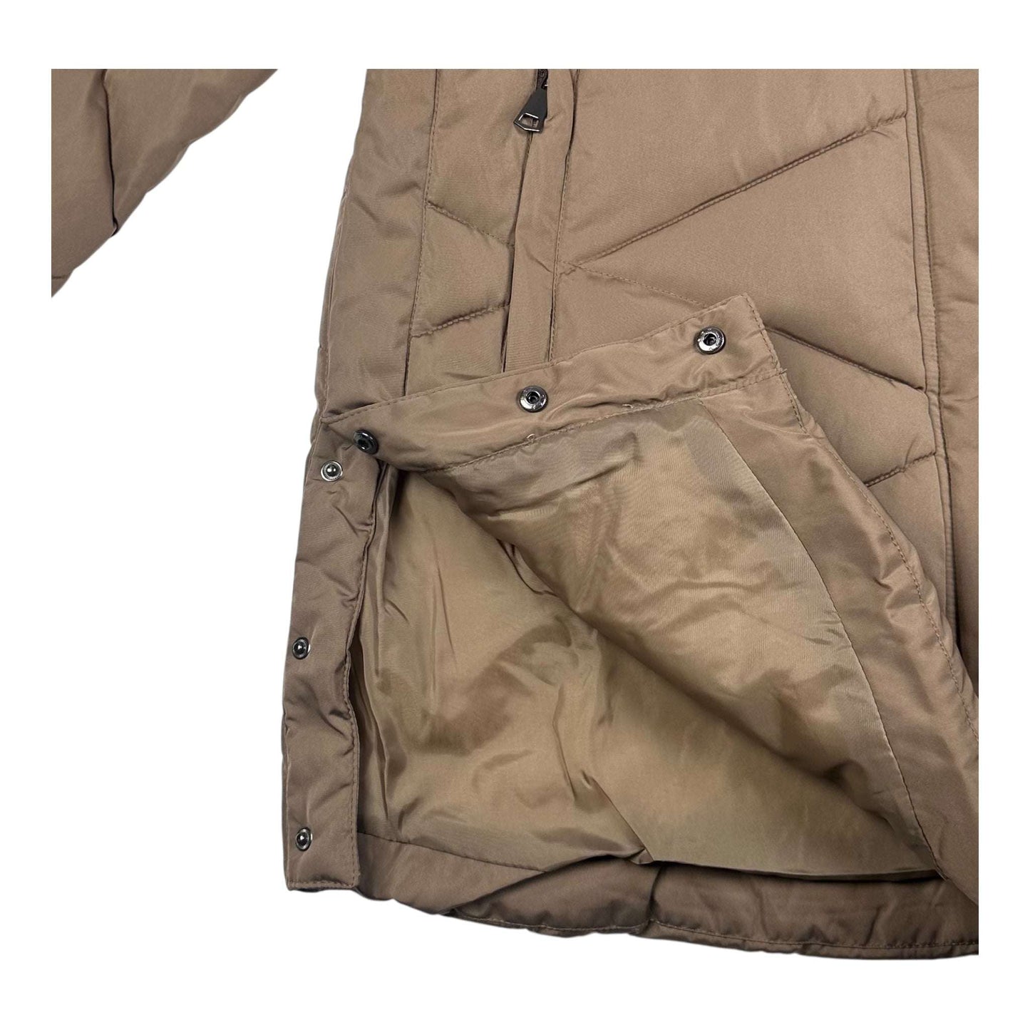 Angel Shopping Μακρύ Γυναικείο Μπουφάν για Χειμώνα Καφέ