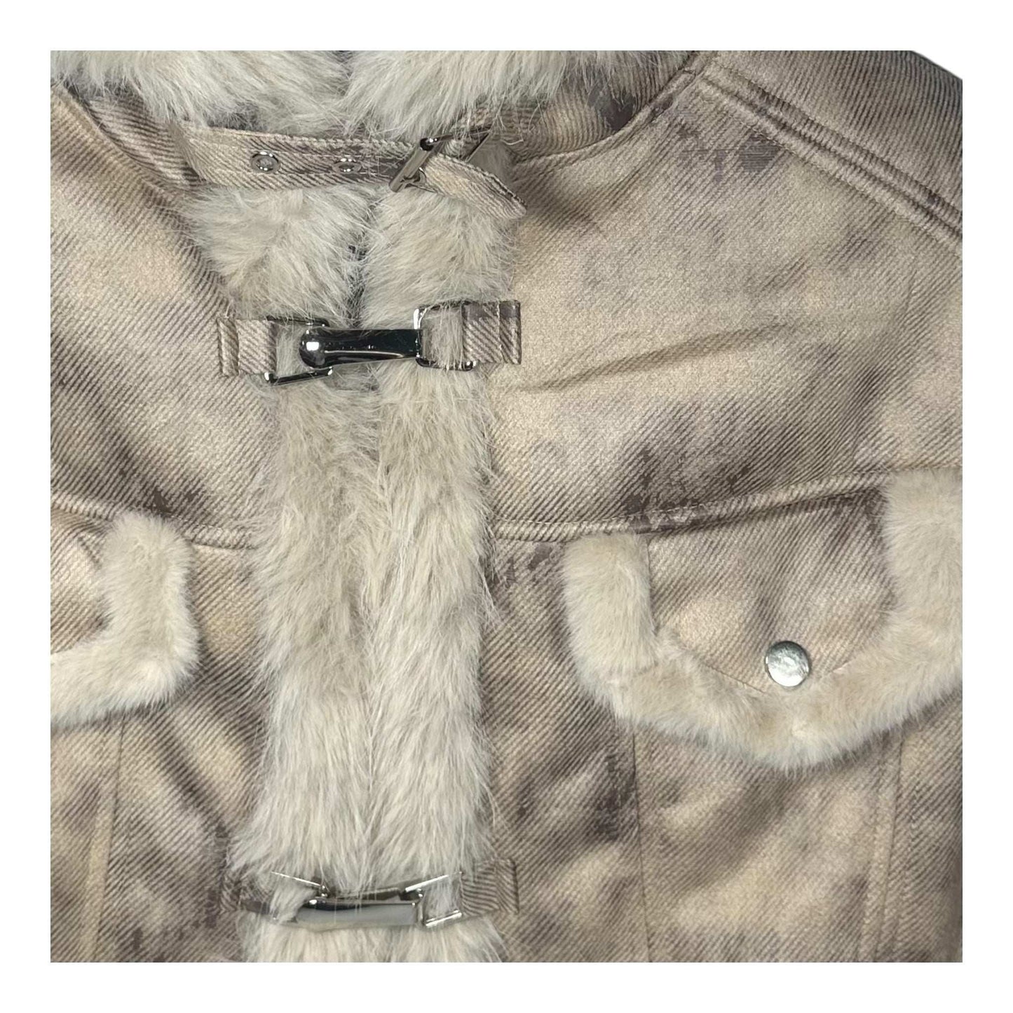 Angel Shopping Γυναικείο Μπουφάν για Χειμώνα Μπεζ