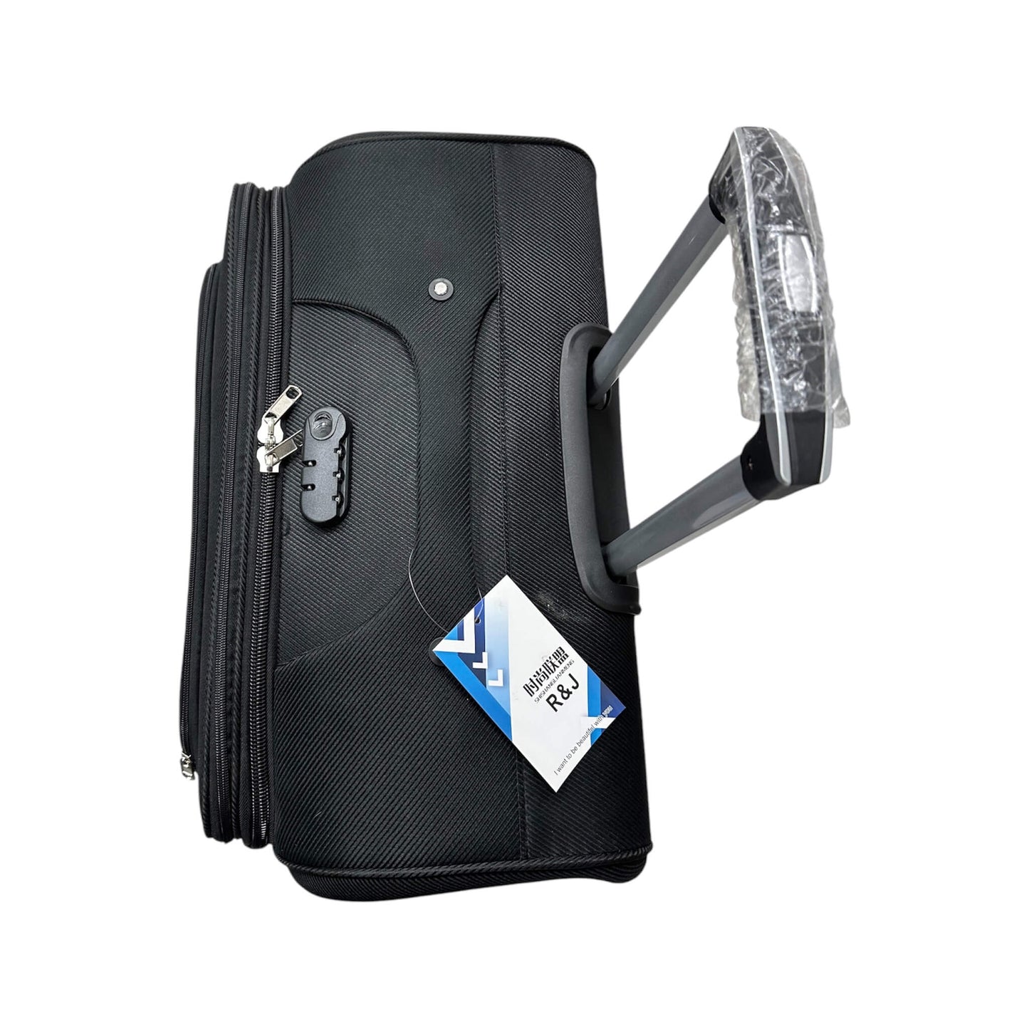 Fabric Travel Suitcase with 4 Wheels