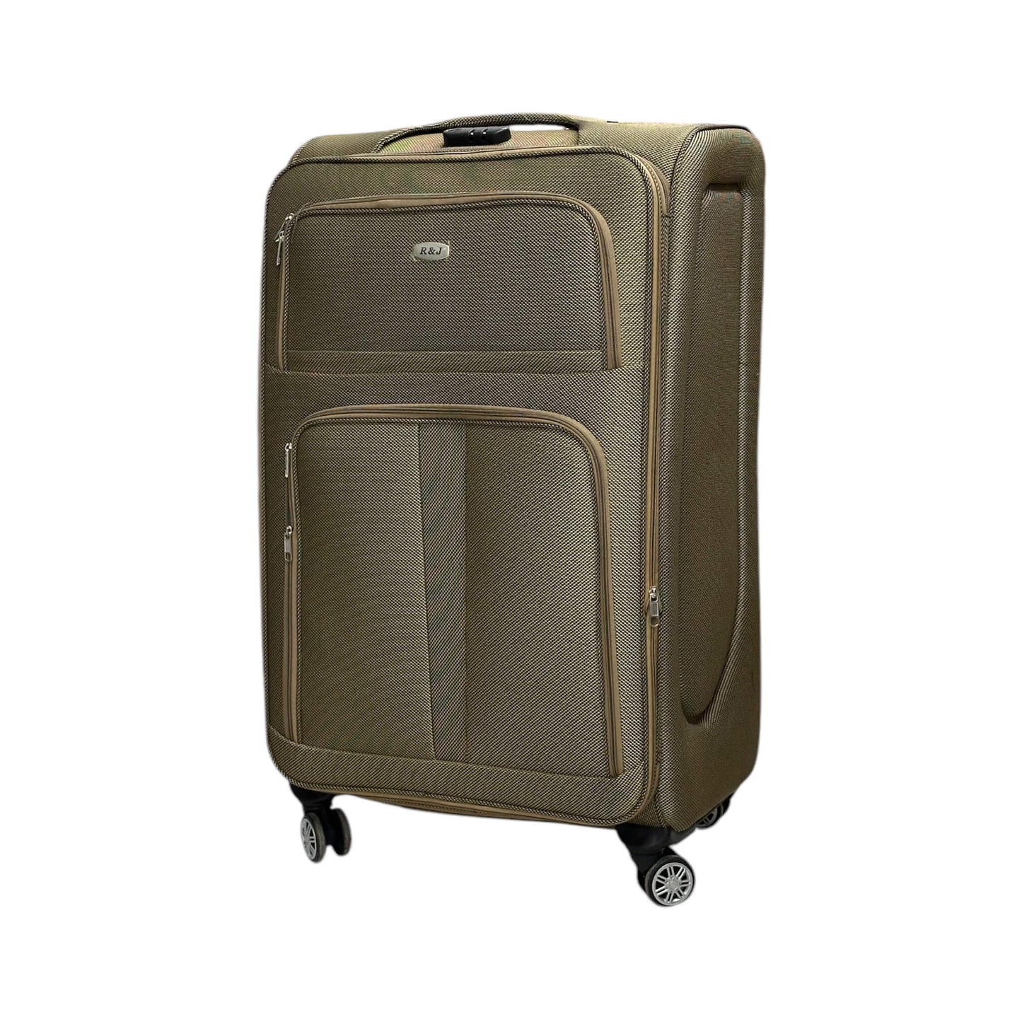 Fabric Travel Suitcase with 4 Wheels