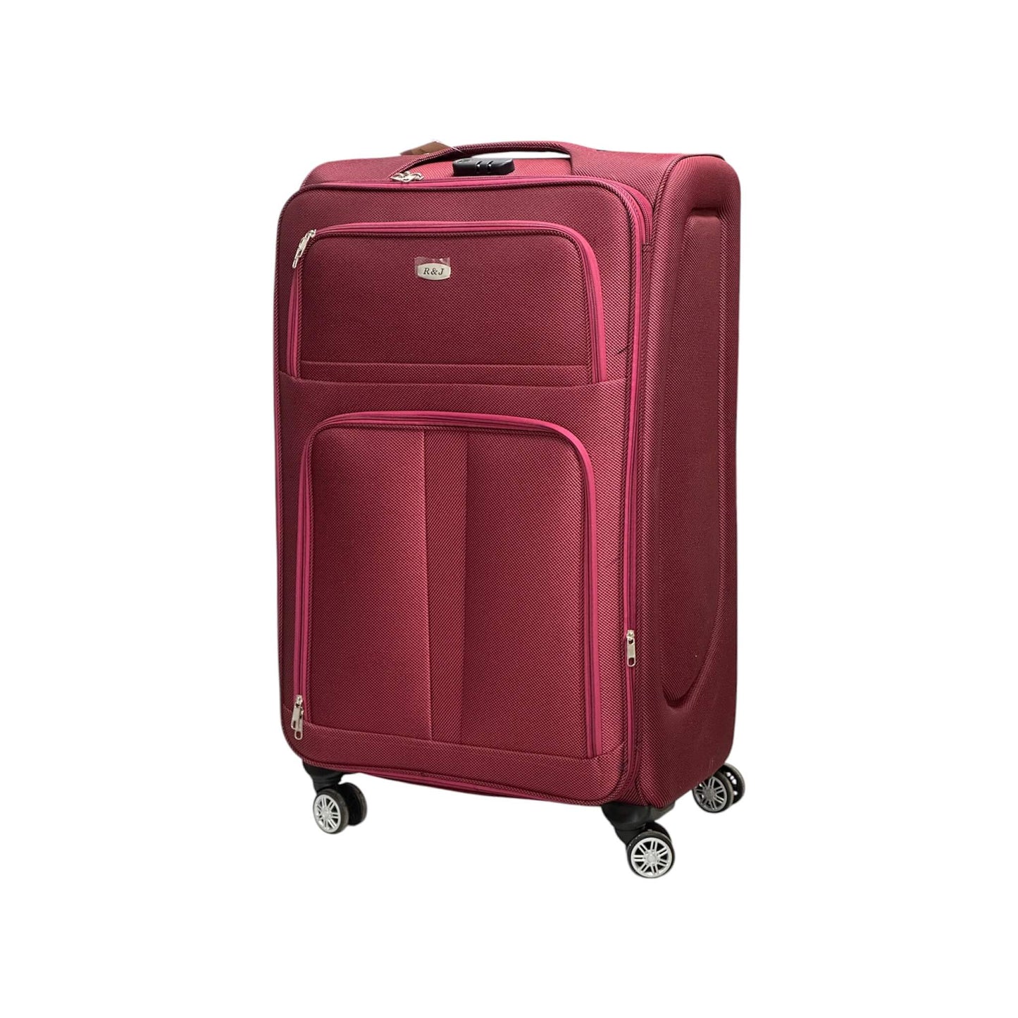 Fabric Travel Suitcase with 4 Wheels