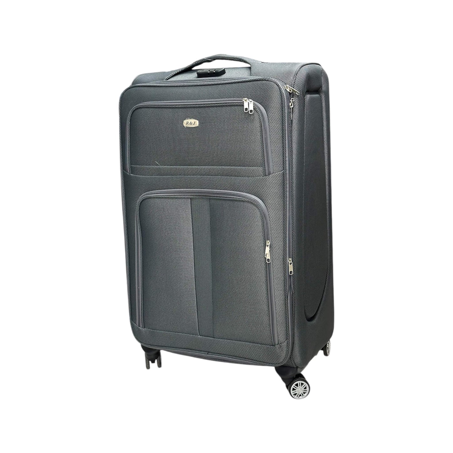Fabric Travel Suitcase with 4 Wheels