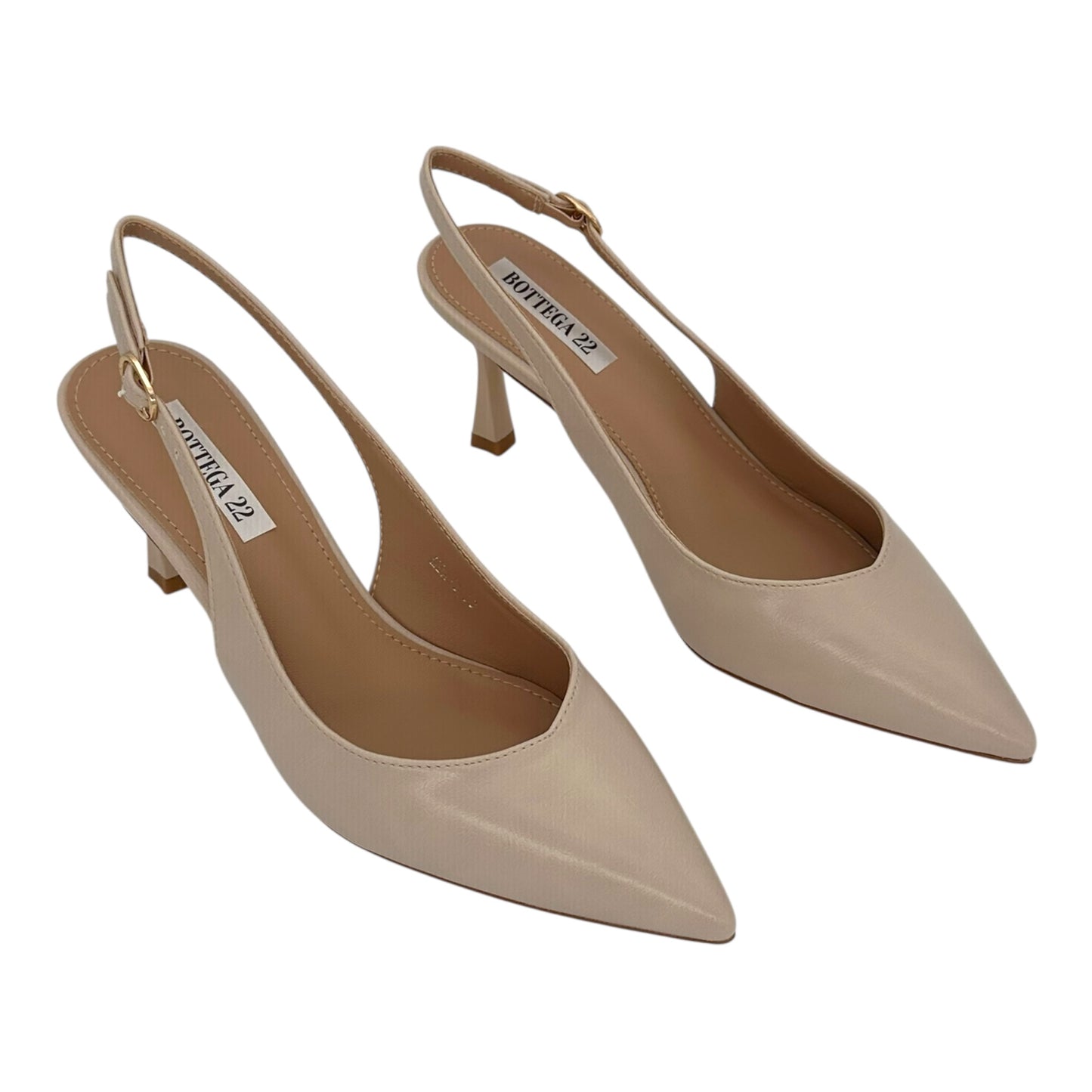 BOTTEGA 22 Γυναικείες γόβες με τακούνι 7.5cm Beige