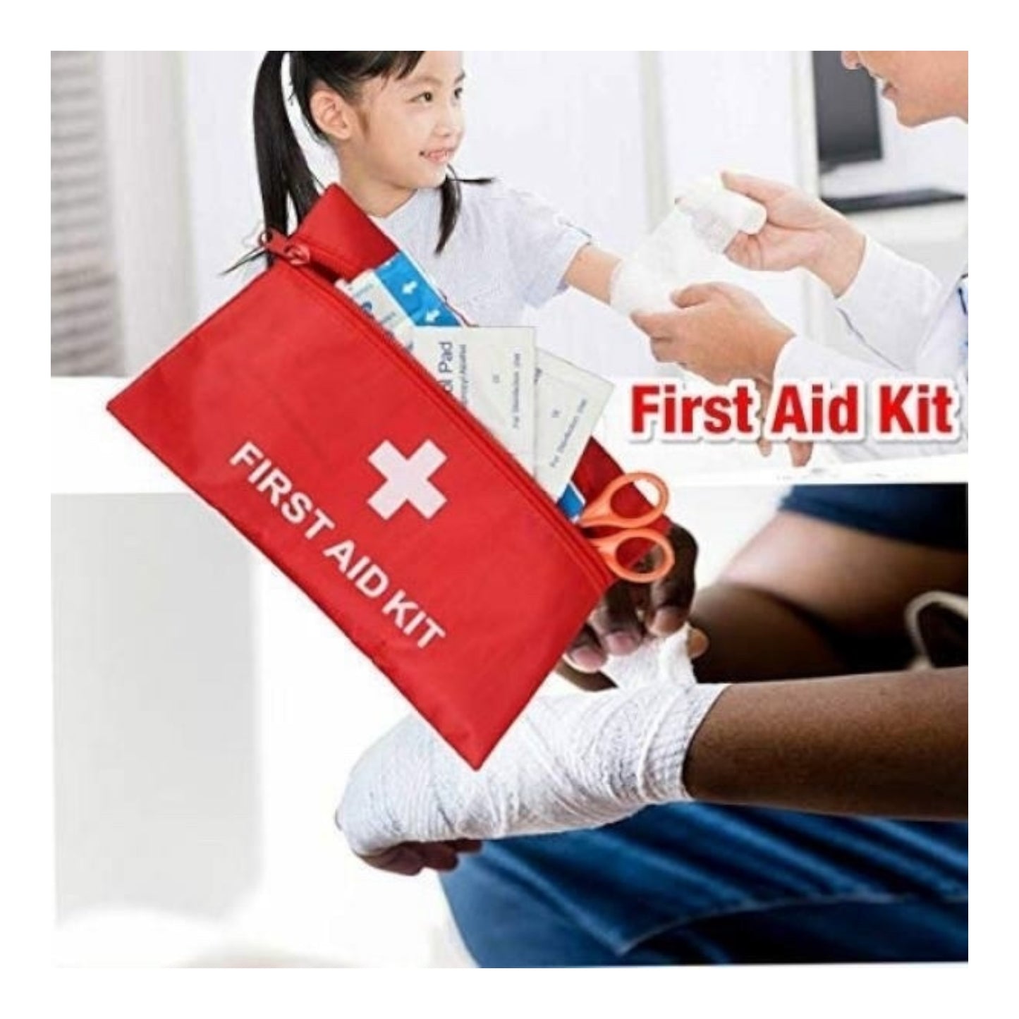 Car First Aid Kit with Equipment Suitable for First Aid 87001FRM90RD