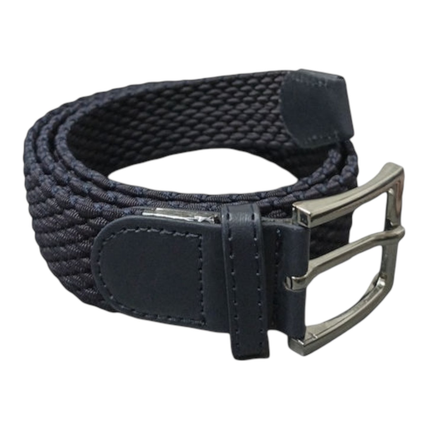 Ustyle LY0010 Elastic Men's Knitted Belt Navy Blue