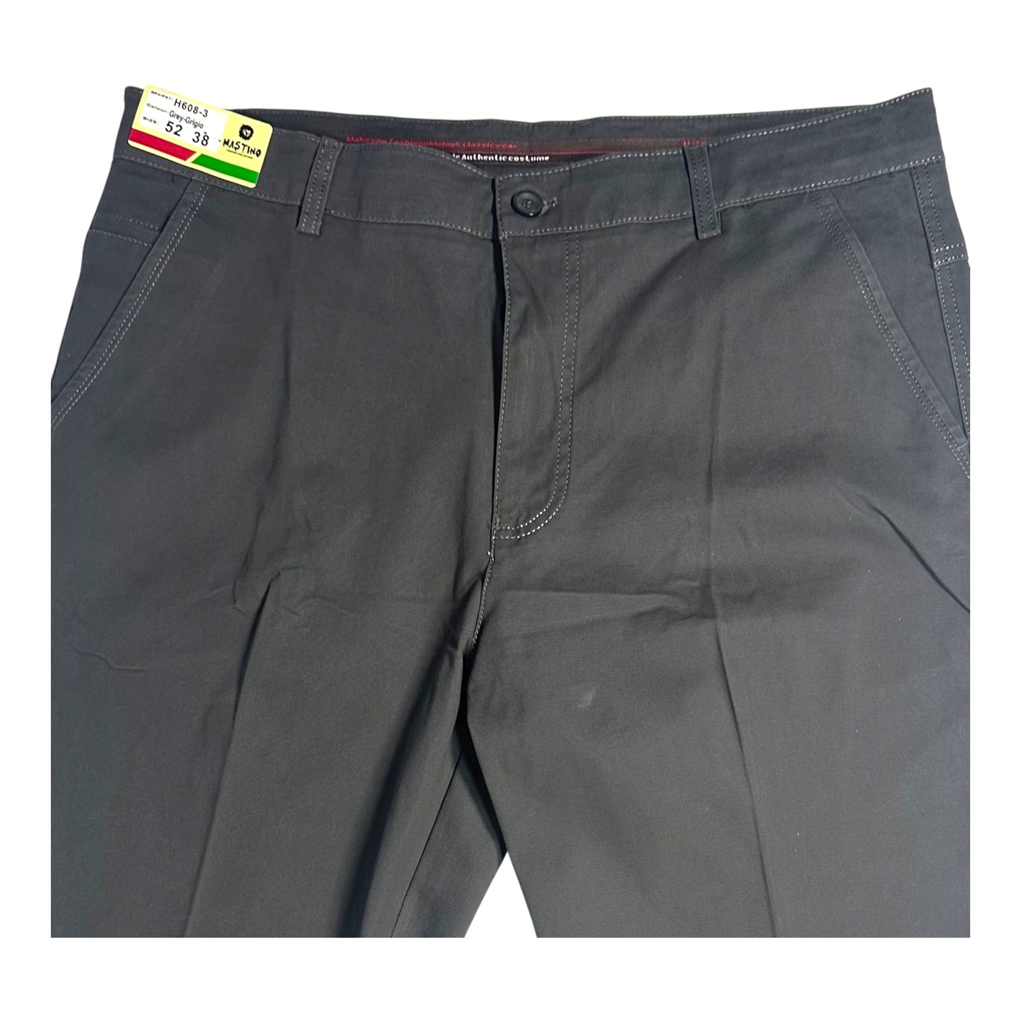 MASTINO Ανδρικό Παντελόνι Chino Γκρί