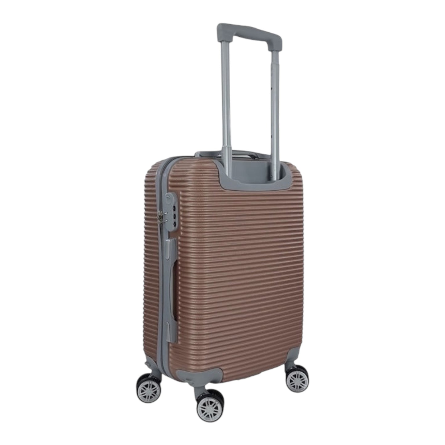 Ormi R50 Hardside Cabin Travel Suitcase Rose Gold with 4 Wheels Height 55cm. R50