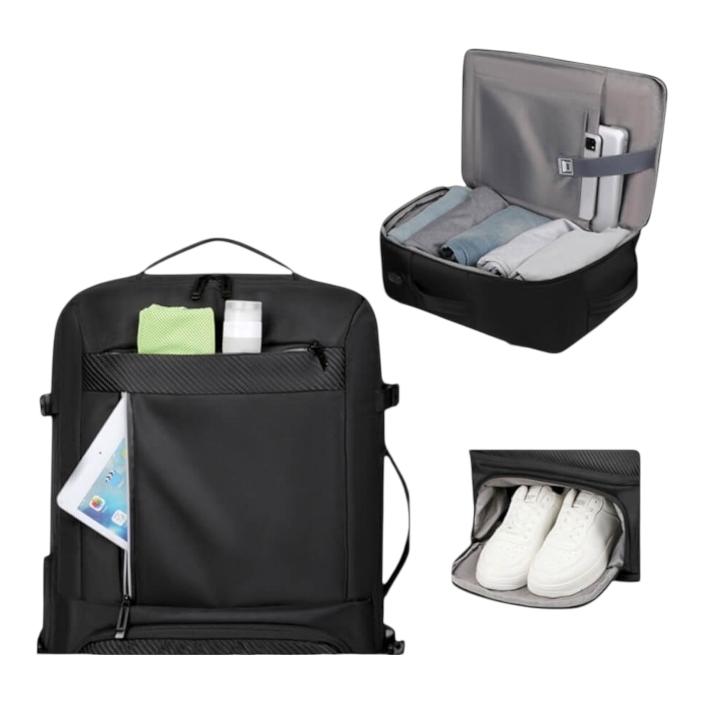 Playbags Backpack Αδιάβροχο 50lt Μαύρο