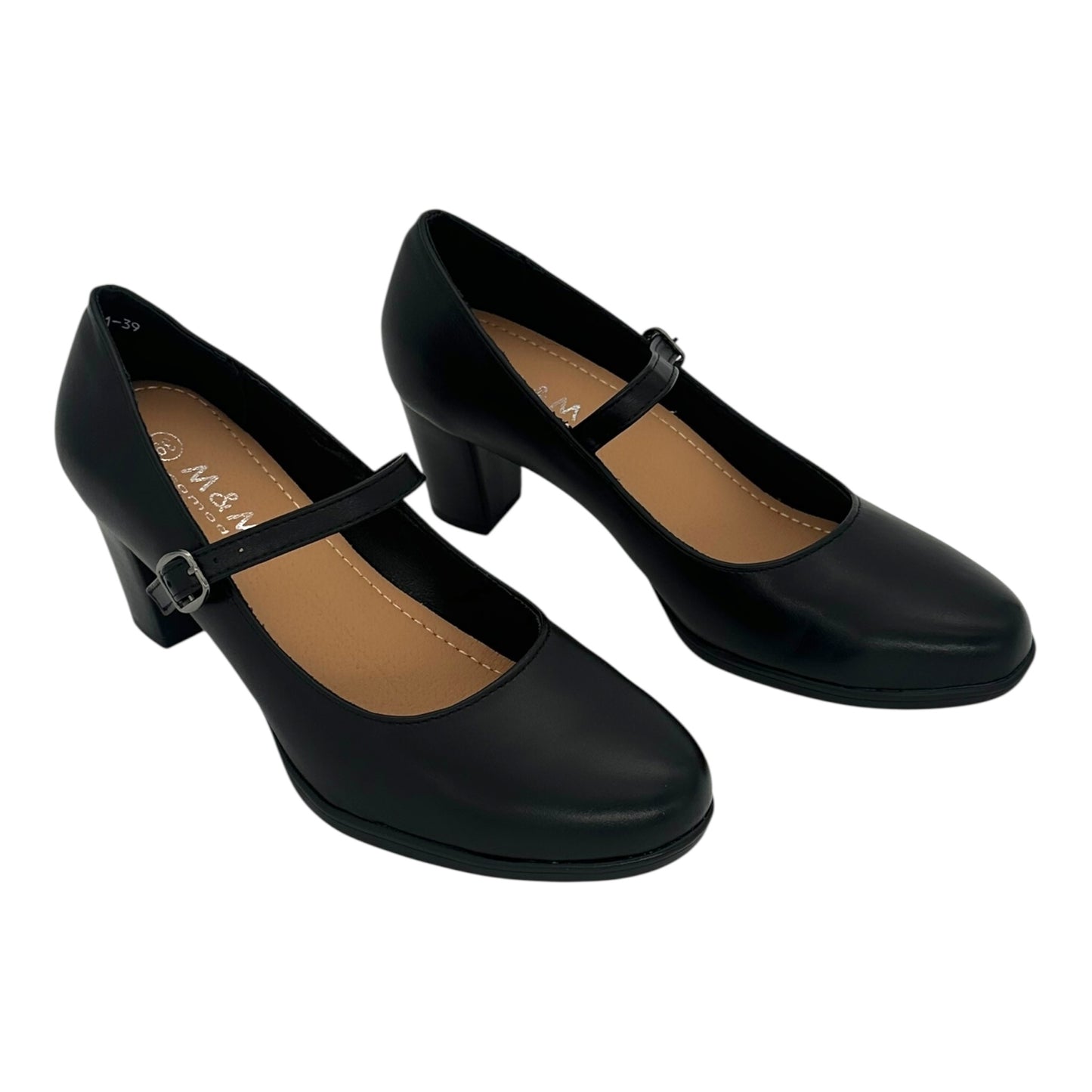 MIRA MAX Women's shoes with medium heel Black