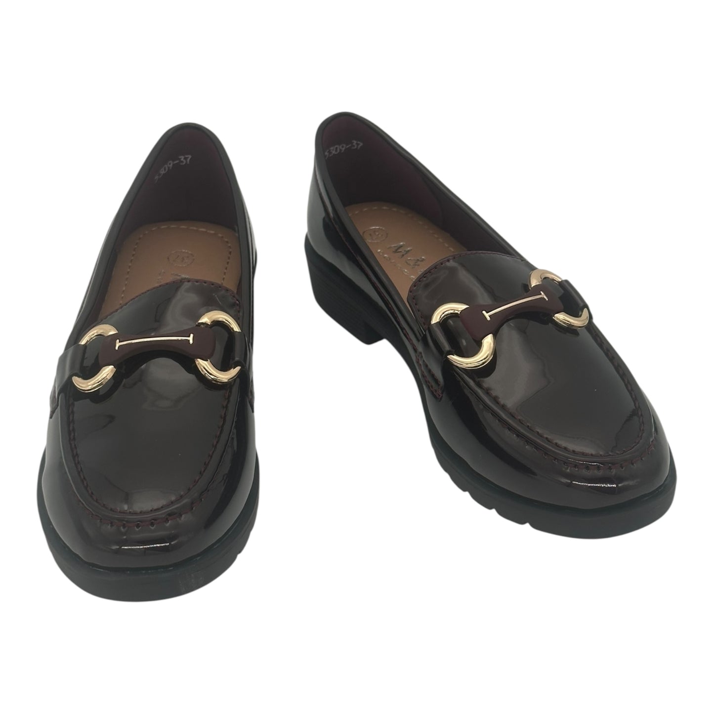 MIRA MAX Γυναικεία Loafers σε Μπορντό Χρώμα