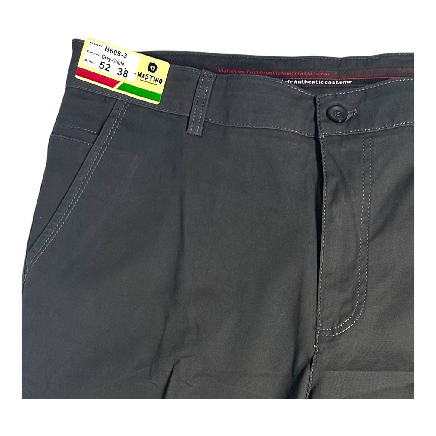 MASTINO Ανδρικό Παντελόνι Chino Γκρί