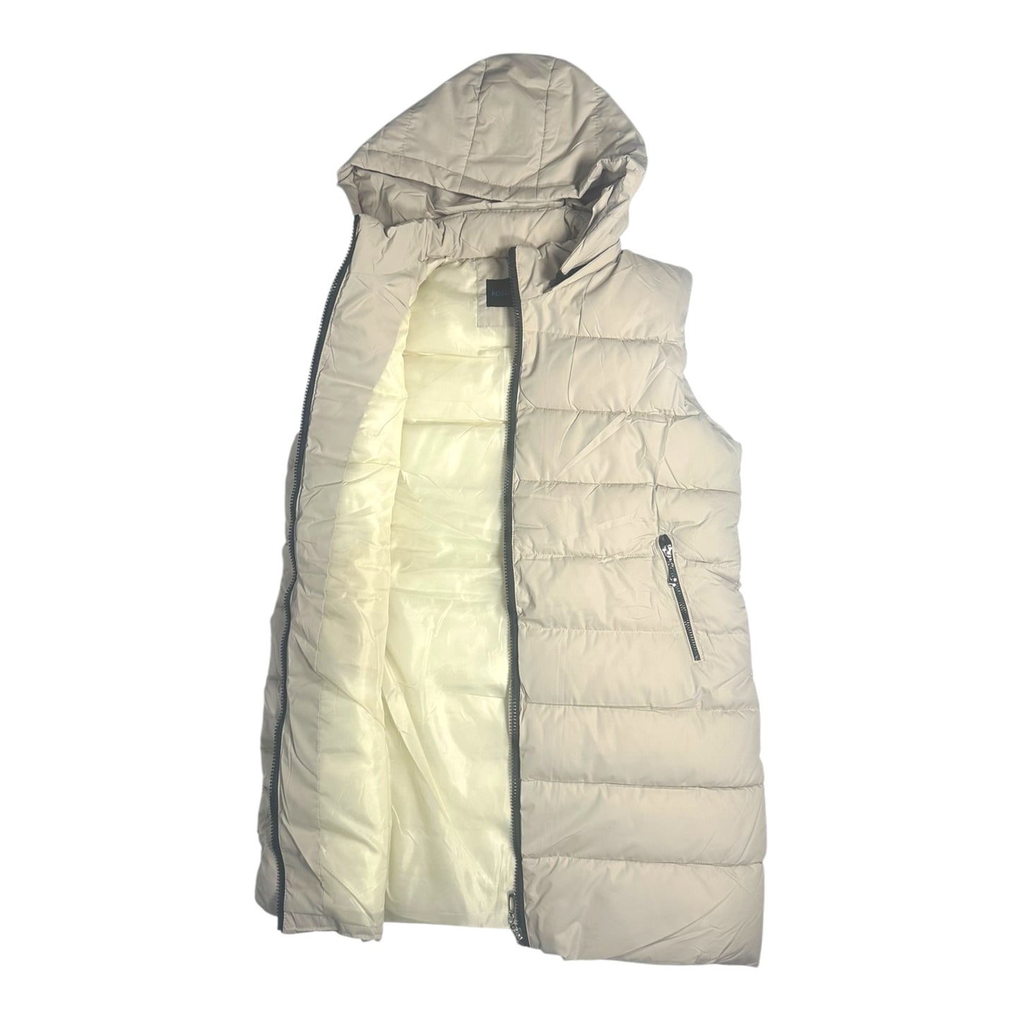 Angel Shopping Γυναικείο Αμάνικο Μπουφάν για Χειμώνα Λευκό