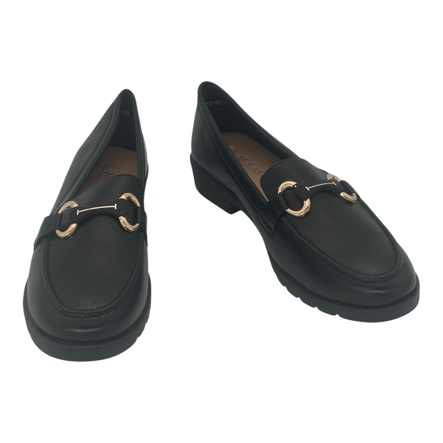 MIRA MAX Γυναικεία Loafers σε Μαύρο Χρώμα