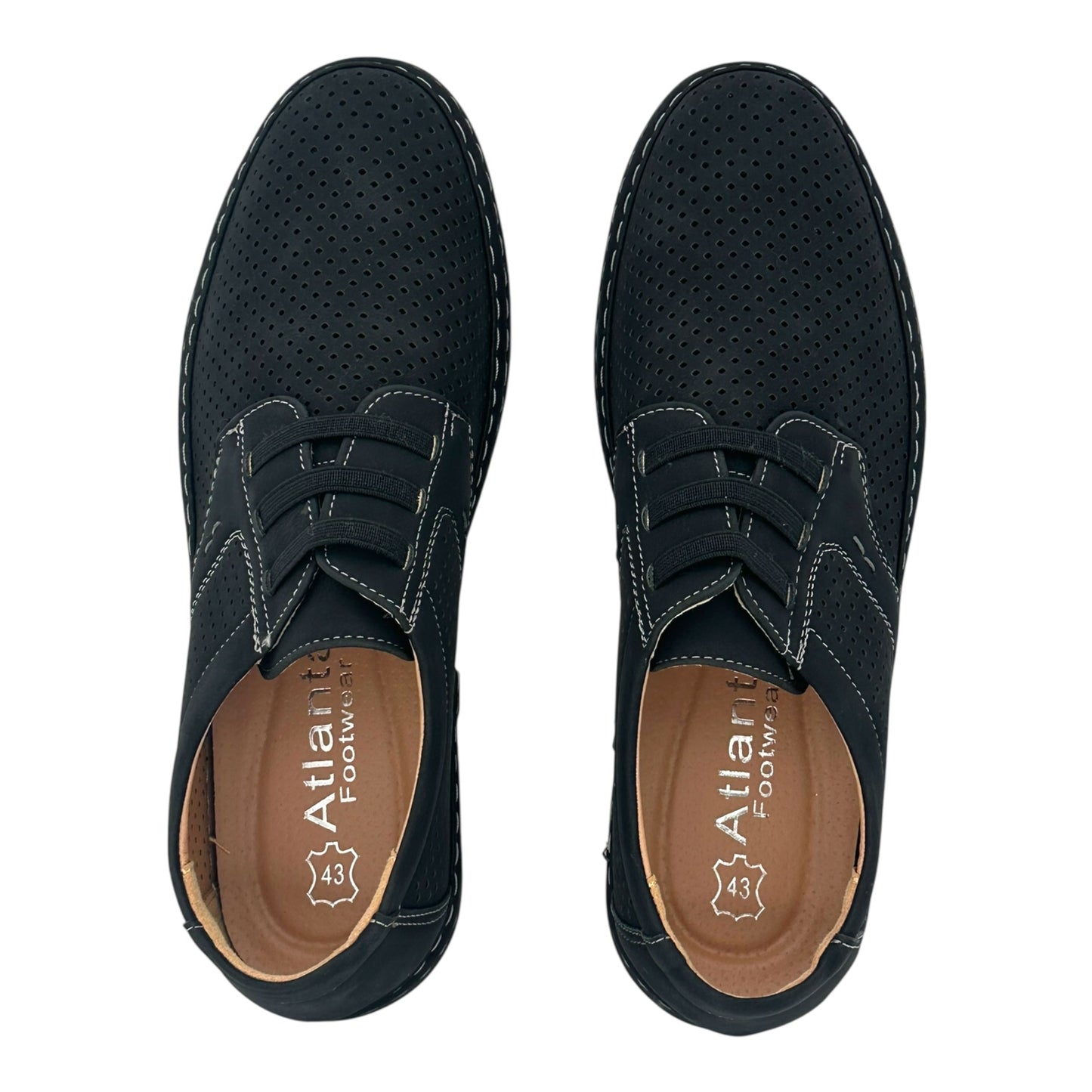 Atlanta Ανδρικά Casual Slipon Μαύρο