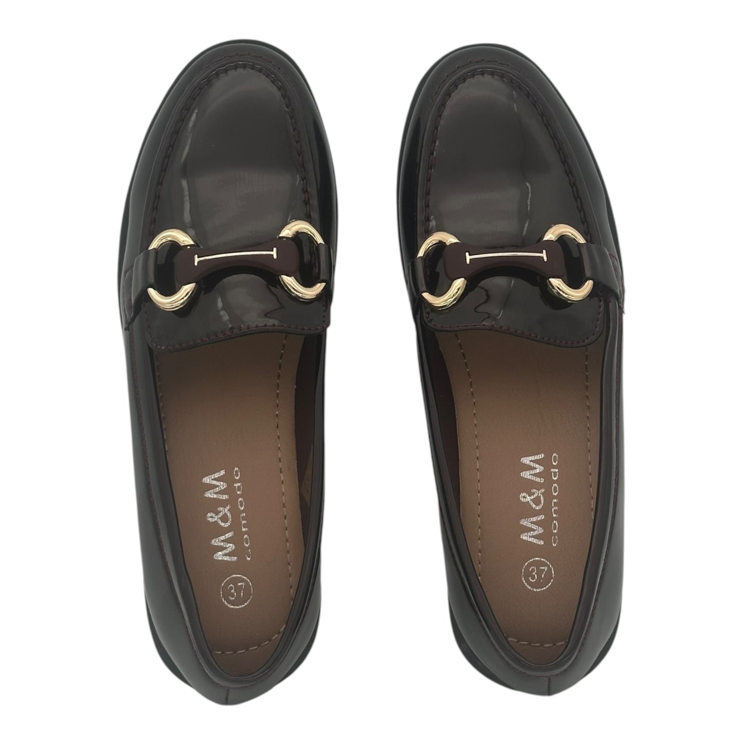 MIRA MAX Γυναικεία Loafers σε Μπορντό Χρώμα
