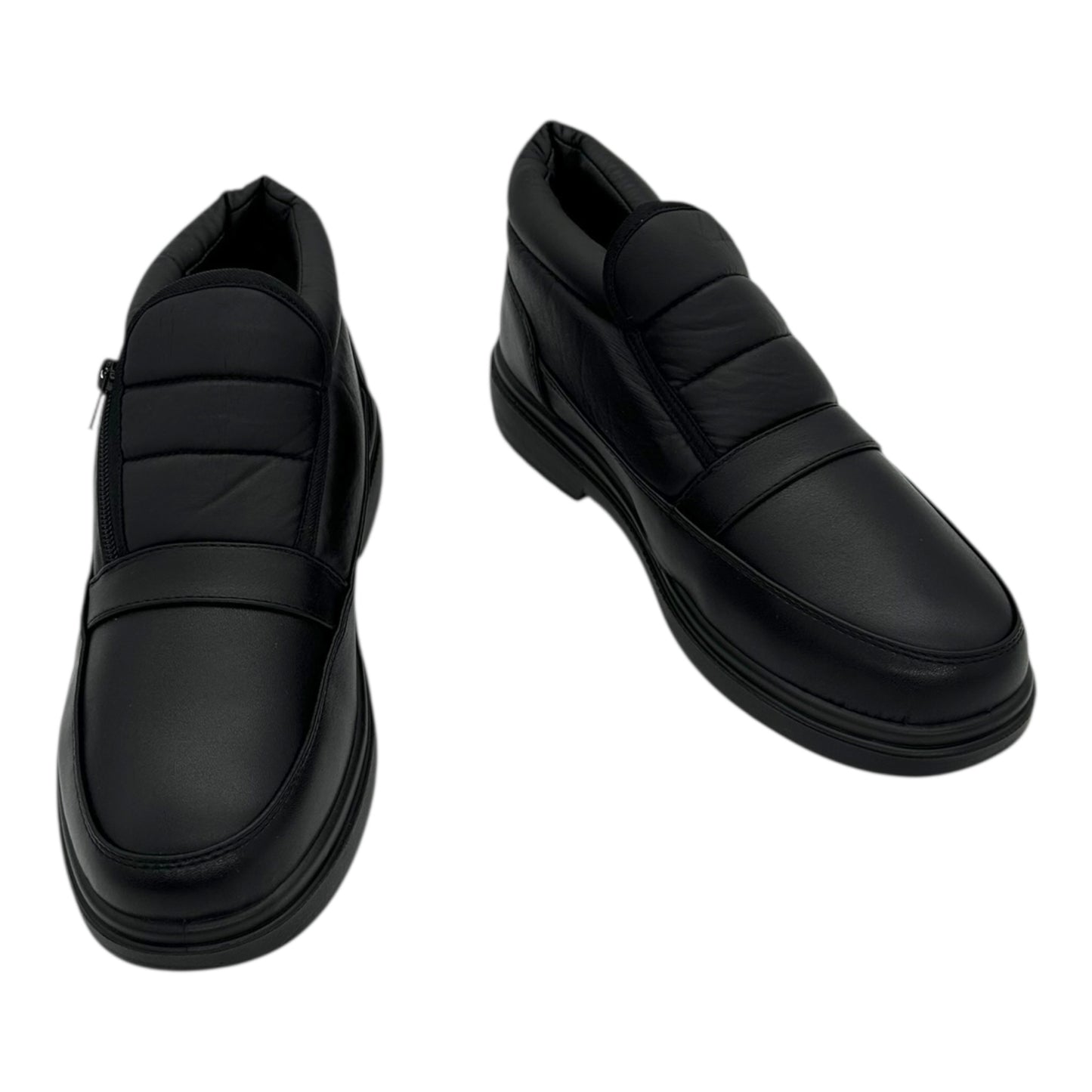 Angel Shopping Men's Ankle Boots with Zipper Black