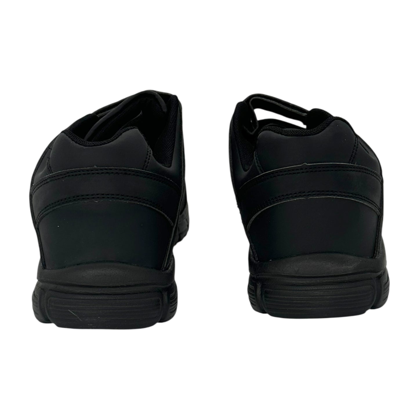 MIMSOGA Men's Sneakers with Sticker Black