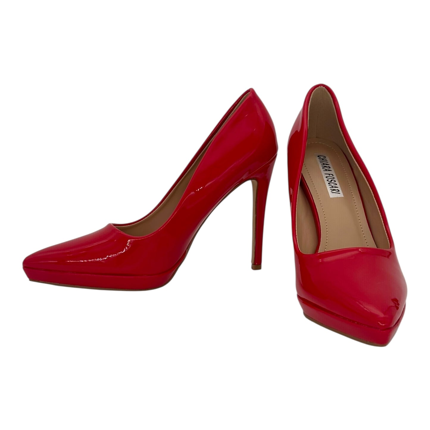 CHIARA FOSCARI Γυναικείες Γόβες Λουστρίνι με Τακούνι 10cm Red