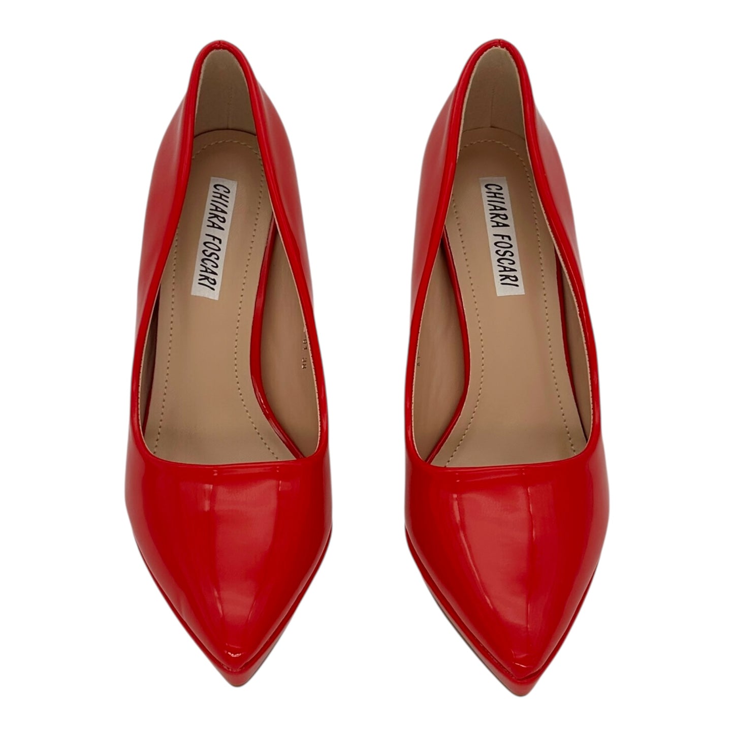 CHIARA FOSCARI Γυναικείες Γόβες Λουστρίνι με Τακούνι 10cm Red