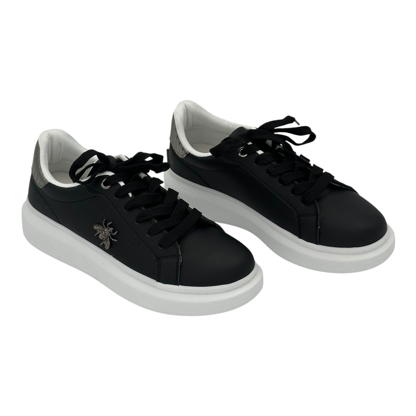 InShoes Γυναικεία Sneakers Μαύρο / Λευκό 639LC691