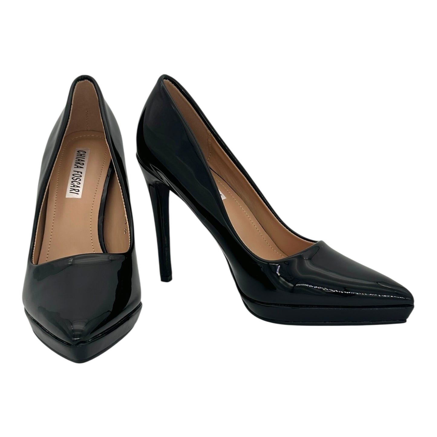 CHIARA FOSCARI Γυναικείες Γόβες Λουστρίνι με Τακούνι 10cm Black