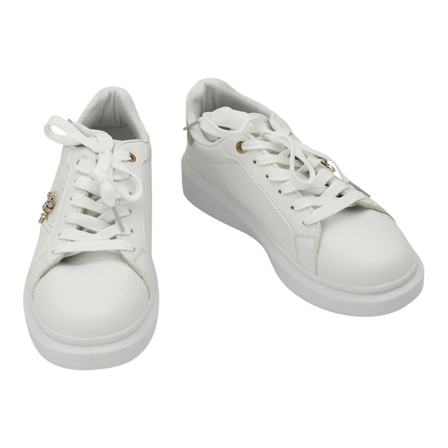 Angel Shopping δερμάτινα sneakers Gold