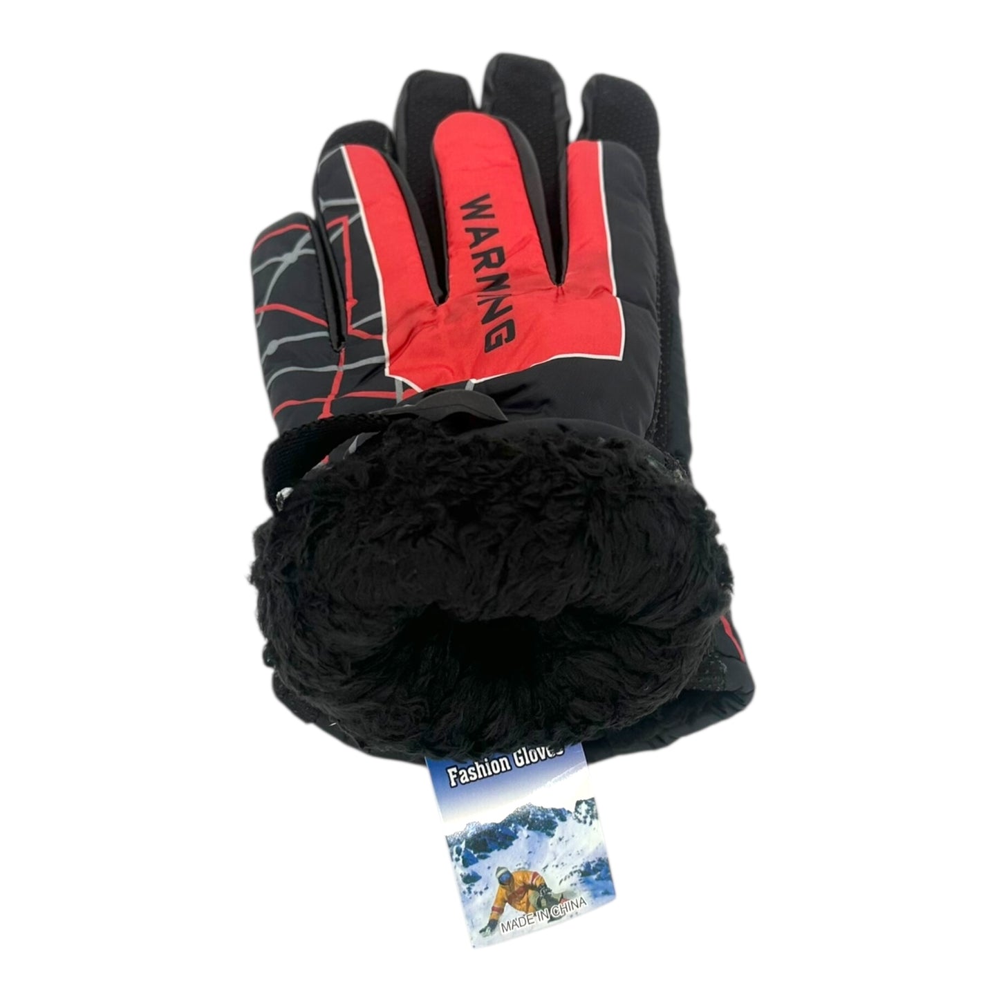 Χειμερινά Ανδρικά Γάντια Μηχανής Κόκκινο