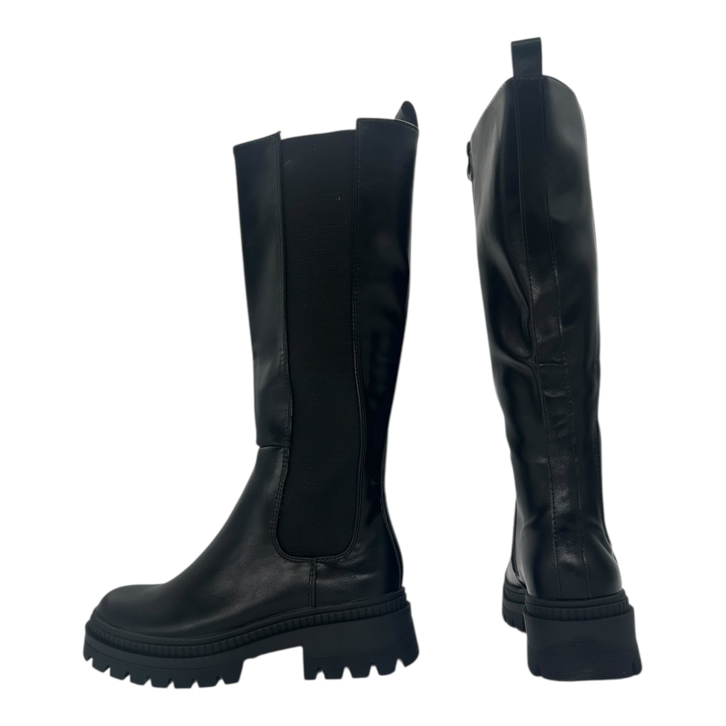 Mira & Max Γυναικείες Μπότες με Μεσαίο Τακούνι Μαύρες