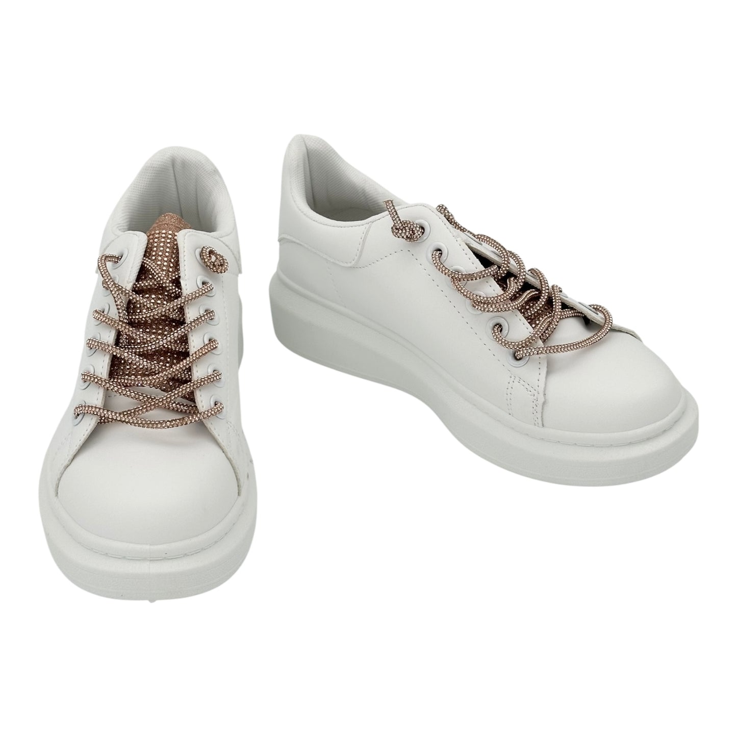 Angel Shopping δερμάτινα sneakers White
