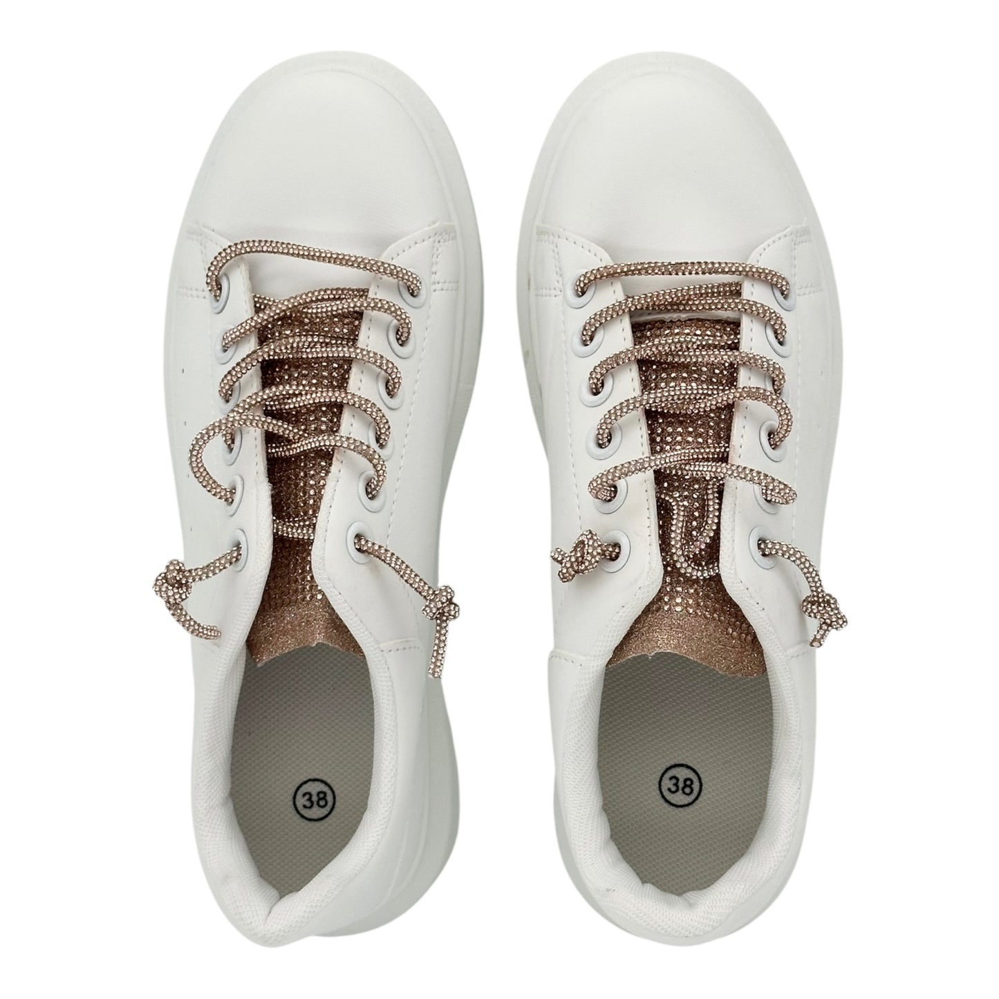 Angel Shopping δερμάτινα sneakers White