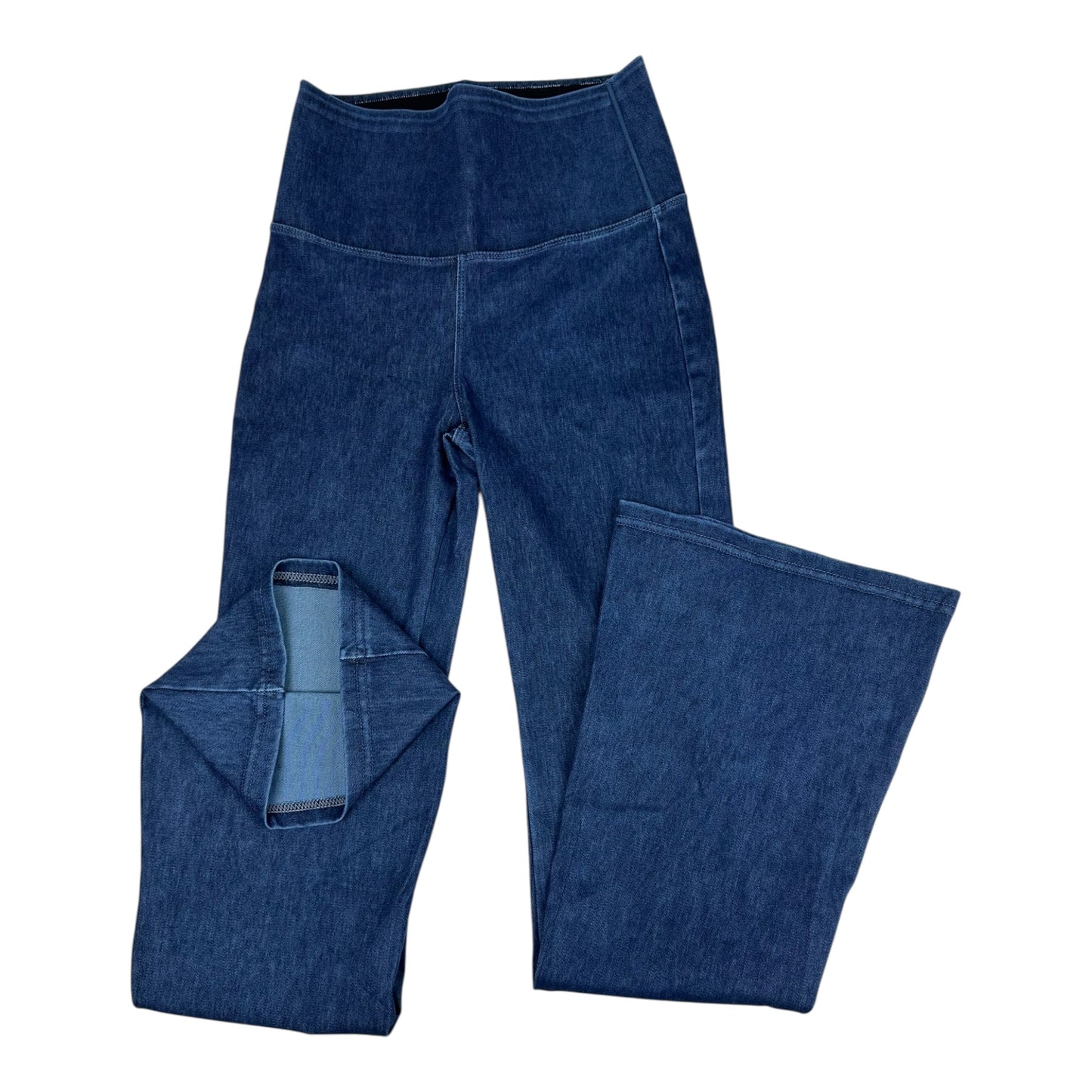 Angel Shopping Γυναικείο Ψηλόμεσο Jean Παντελόνι Καμπάνα Μπλε