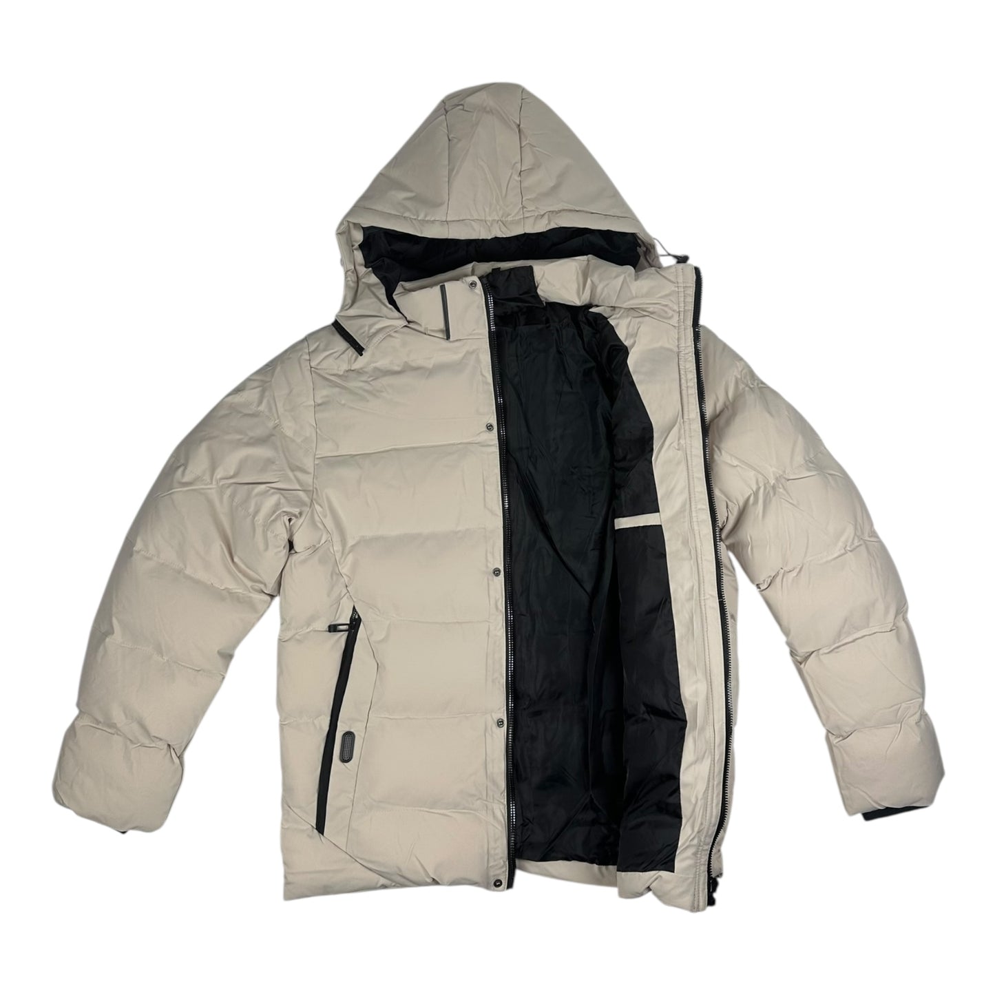 Angel Shopping Χειμωνιάτικο Μπουφάν Puffer Μπεζ