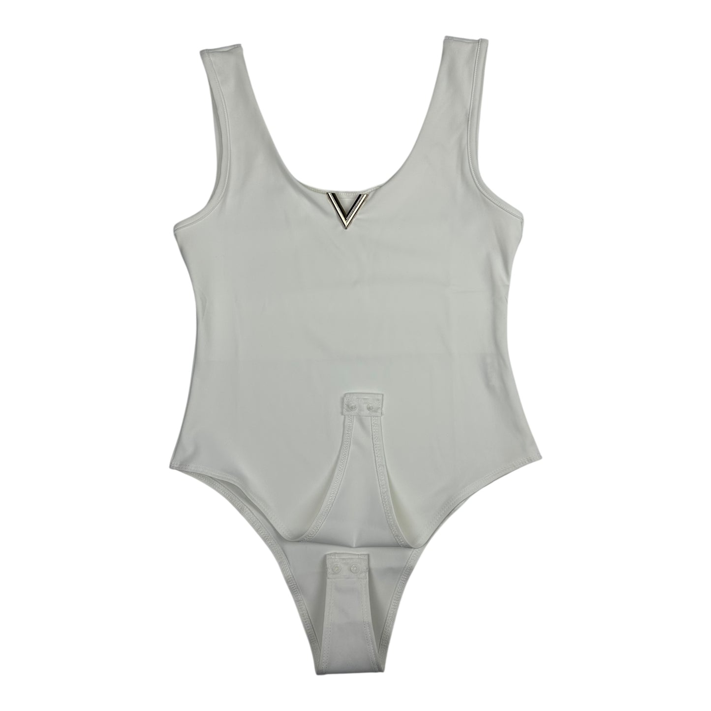 Angel Shopping Γυναικείο Ελαστικό Κορμάκι Λευκό