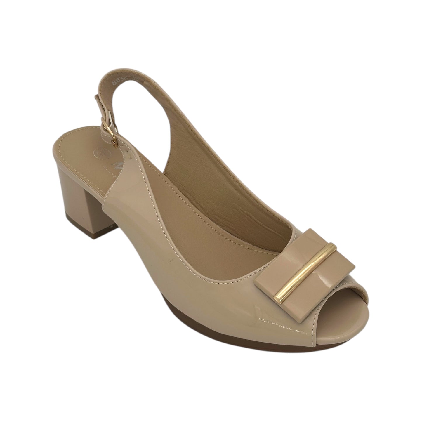 Mira Max Πέδιλα Peep Toe Μπεζ