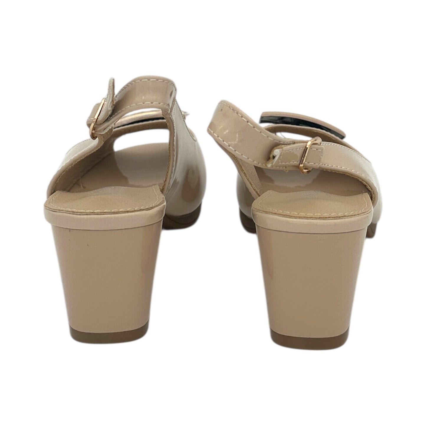 Mira Max Πέδιλα Peep Toe Μπεζ