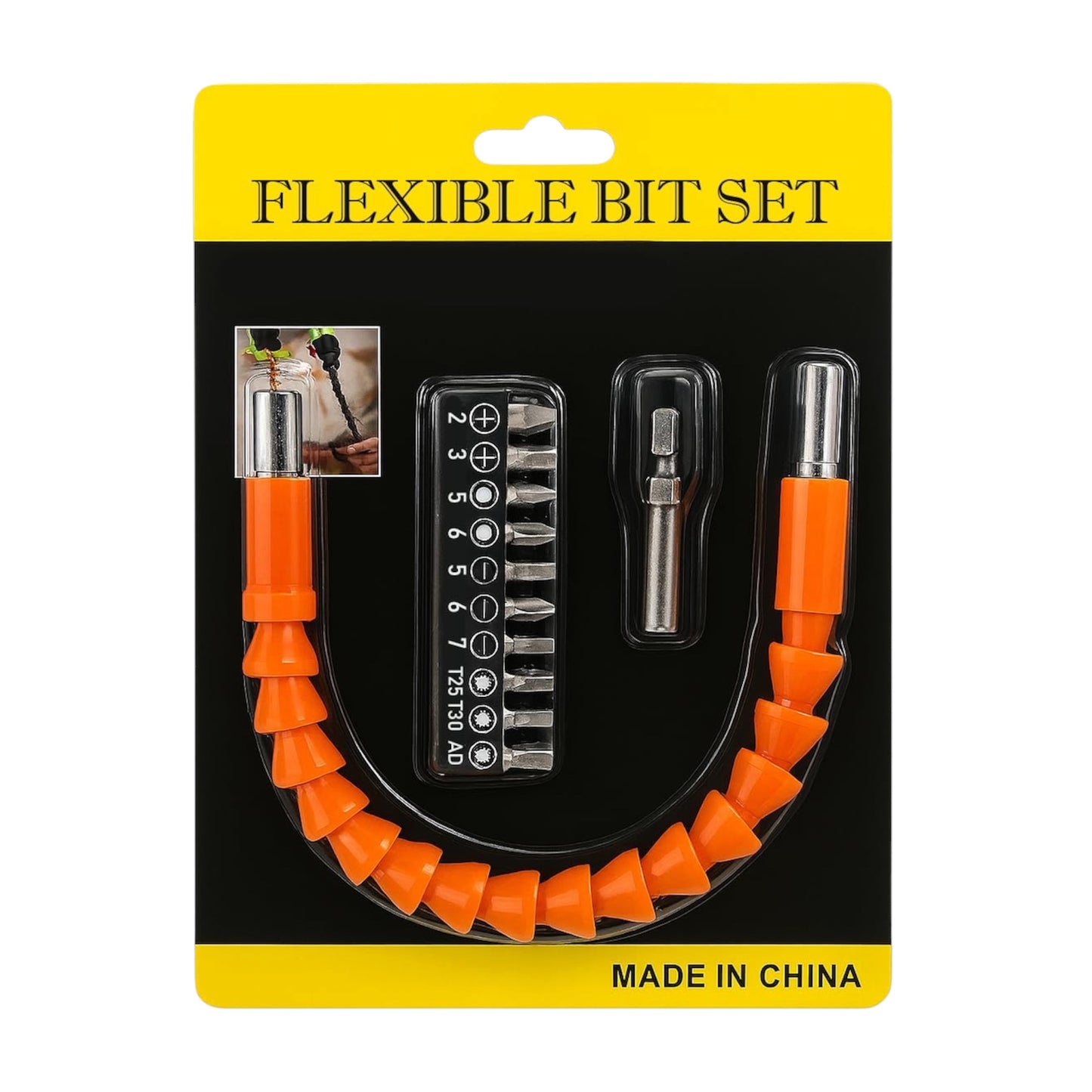 Σετ Μύτες Τρυπανιού Flexible Shafting πορτοκαλί