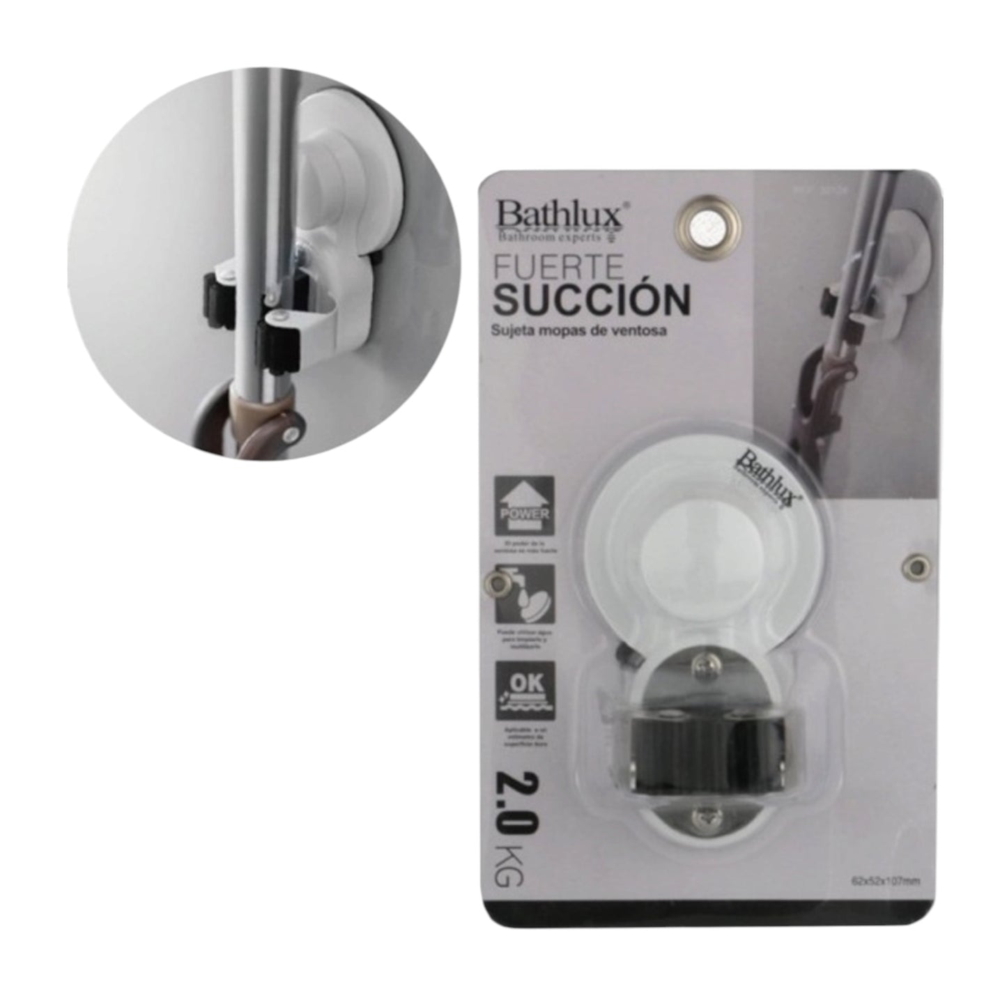 Bathlux Βάση για Σκούπες Bathlux 30124 87001FRV45WH Μαύρο