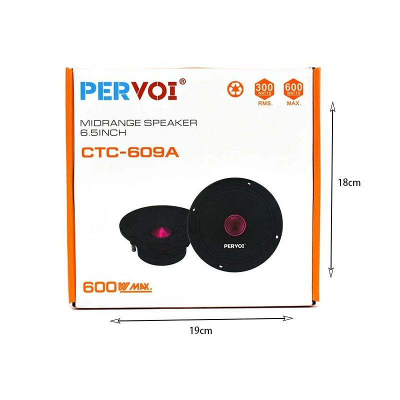 PerVoi Ηχείο Αυτοκινήτου Midrange 6.5″ 600W CTC-609A - Drive Midrange Car Speaker