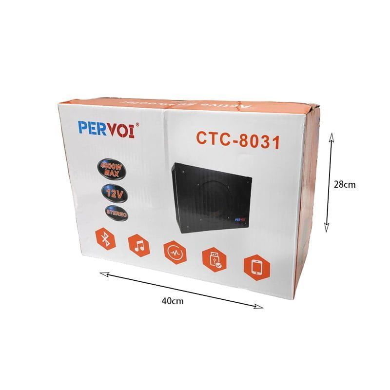 Pervoi Subwoofer Αυτοκινήτου 12V CTC-8031 - Active subwoofer