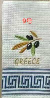 Πετσέτα ποτηρόπανο Souvenir με κέντημα - Σετ 12pcs - Greece - 416099