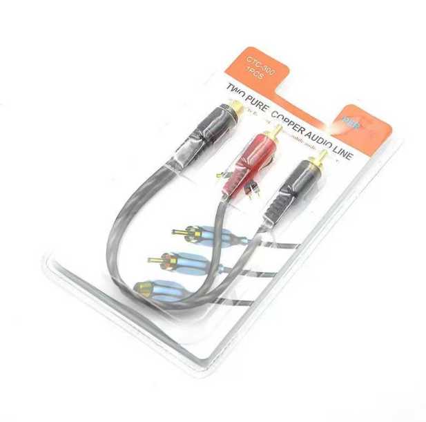 Καλώδιο ήχου RCA - CTC-300 - Female to 2Male - 000303