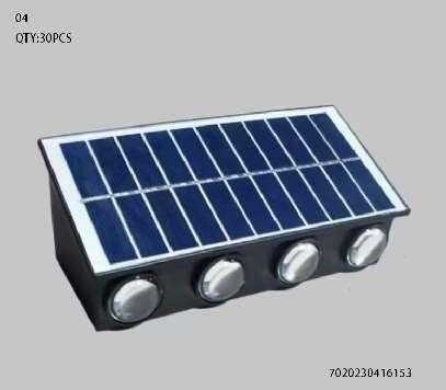 Ηλιακό φωτιστικό τοίχου LED - RGB - 104 - 416153