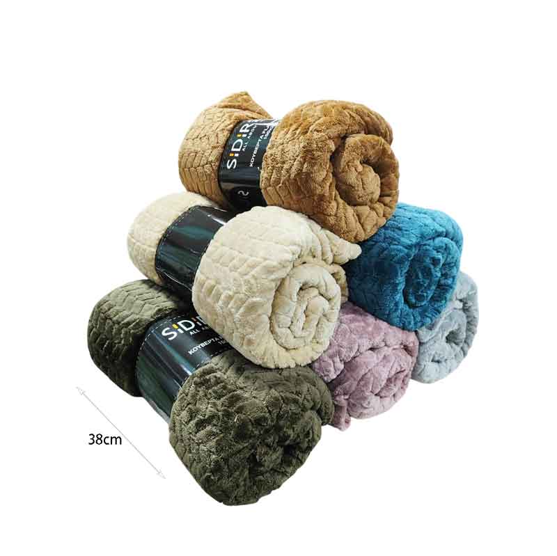 Sidirela Κουβέρτα Fannel Zig-Zag 200x220cm – Fleece Blanket