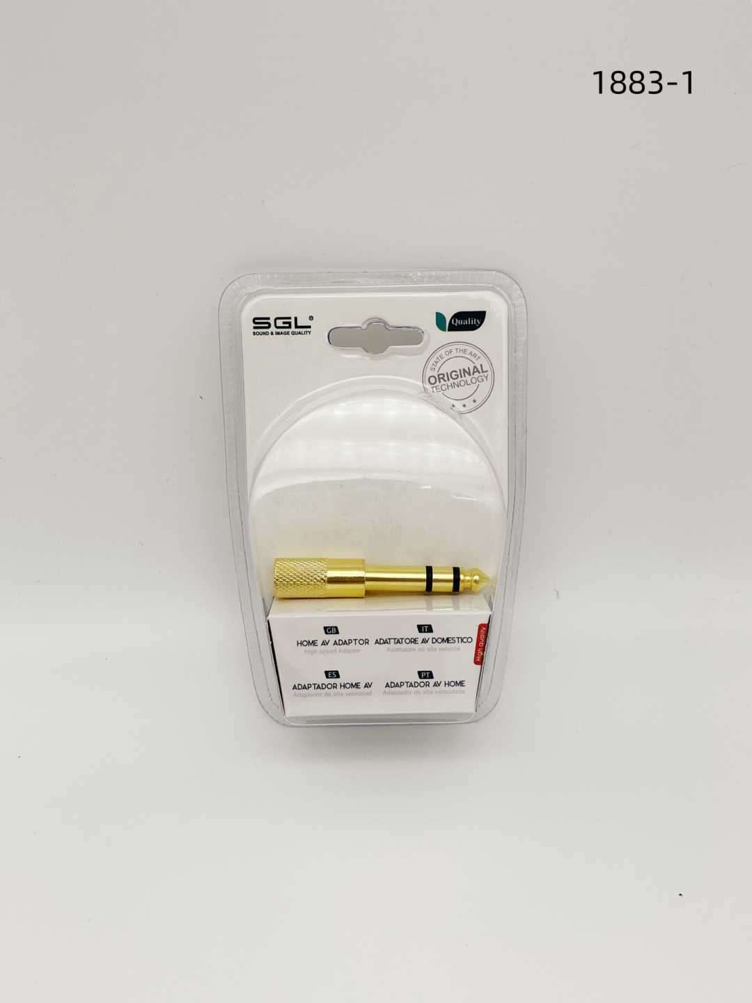 Αντάπτορας ήχου Jack 6.3mm σε 3.5mm - 1883-1 - 098289
