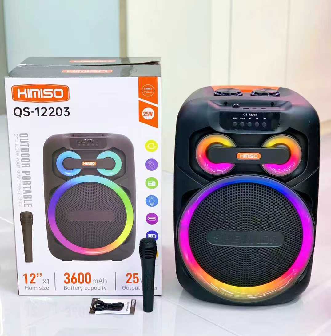 Φορητό ηχείο subwoofer με μικρόφωνο Karaoke - QS-12203 - 260370